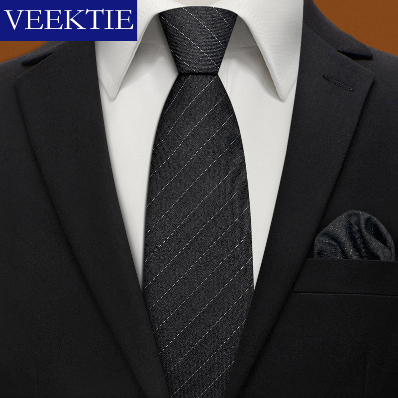 Mens Grooming Brand - VEEKTIE ماركة بلون الأعمال الرسمية مخطط