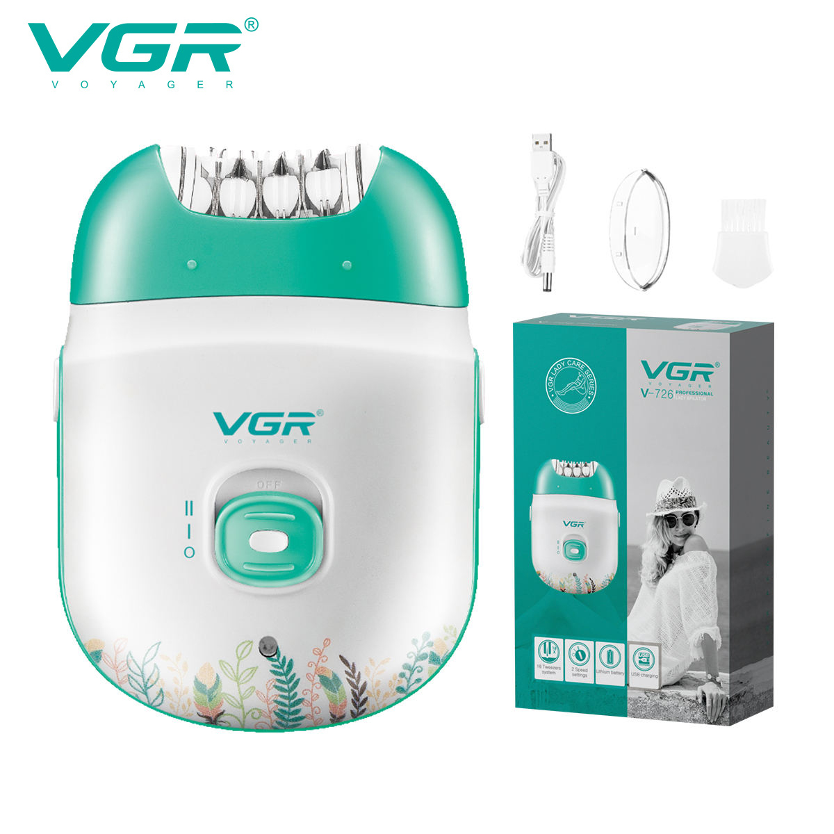 Eyebrow Razor Trimmer - VGR 726 ماكينة إزالة الشعر الجديدة