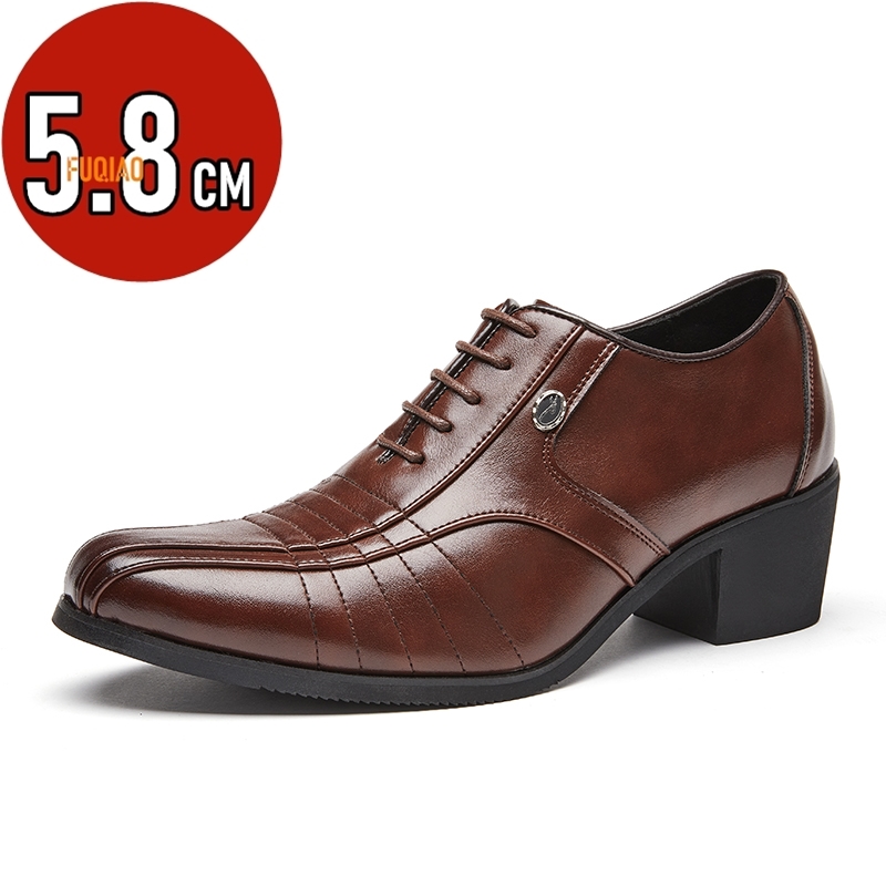 Men'S Grooming Oxford - أحذية رجالية فاخرة عالية الكعب موضة