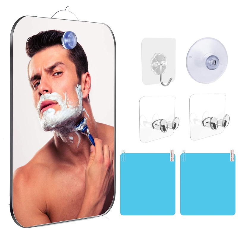 Men'S Grooming Mirror - مرآة استحمام أكريليكية مع كوب شفط