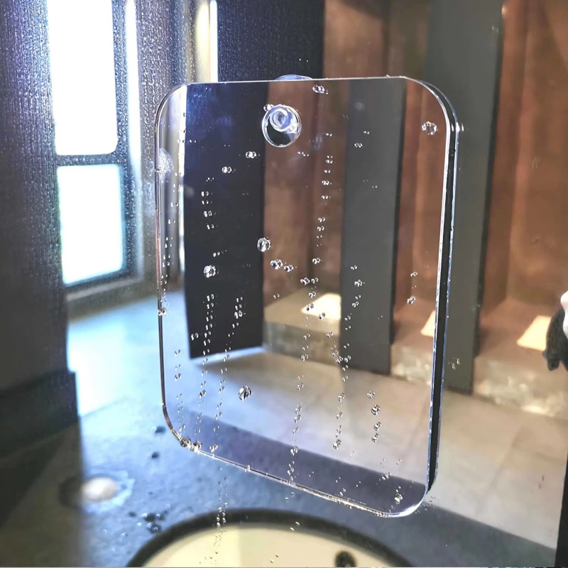 Men'S Grooming Mirror - مرآة استحمام أكريليكية مع كأس شفط