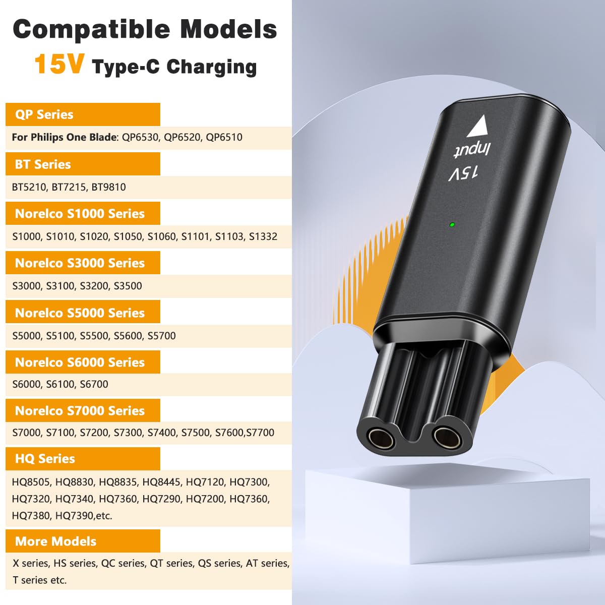 Brangdy 15 فولت HQ8505 Type-C  - مراجعة Men'S Grooming Shaver وسعره