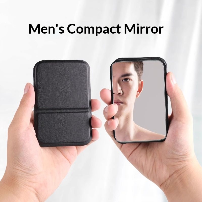 مرآة مدمجة قابلة للطي من الجلد - مراجعة Men'S Grooming Mirror وسعره