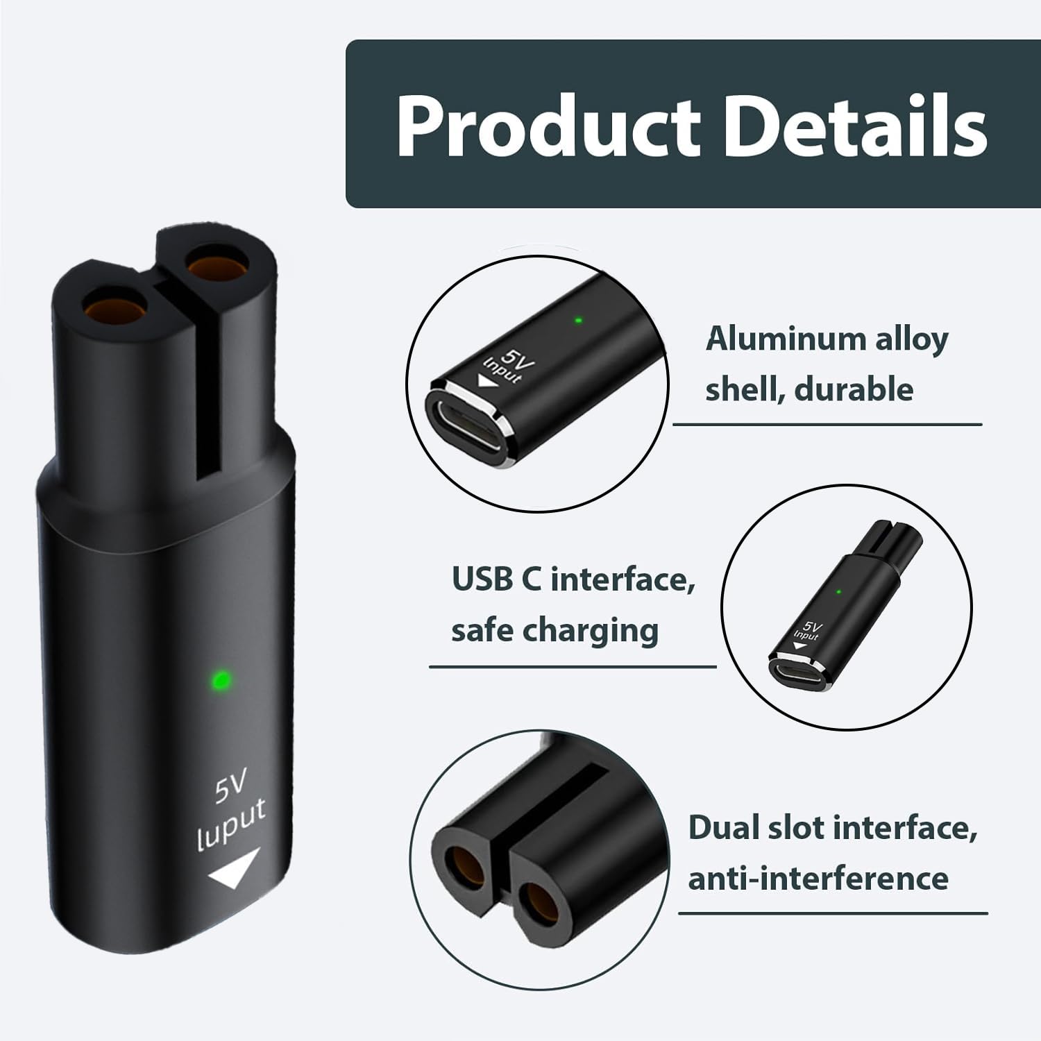محول شحن USB نوع C بقوة 5 فولت - مراجعة Grooming Men'S Hair وسعره