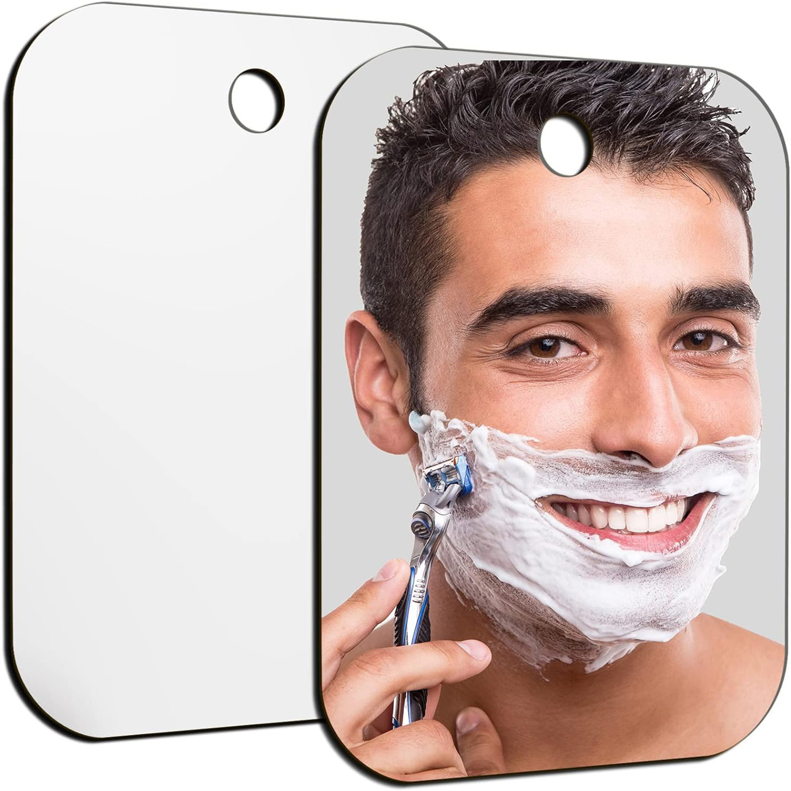 مرآة استحمام أكريليكية مع كوب  - مراجعة Men'S Grooming Mirror وسعره