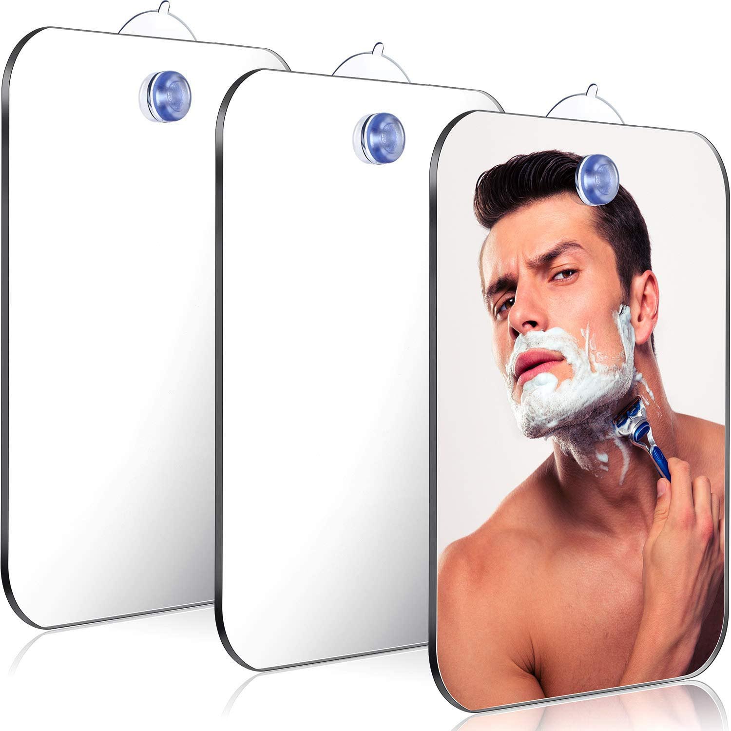 مرآة استحمام أكريليكية مع كوب  - مراجعة Men'S Grooming Mirror وسعره